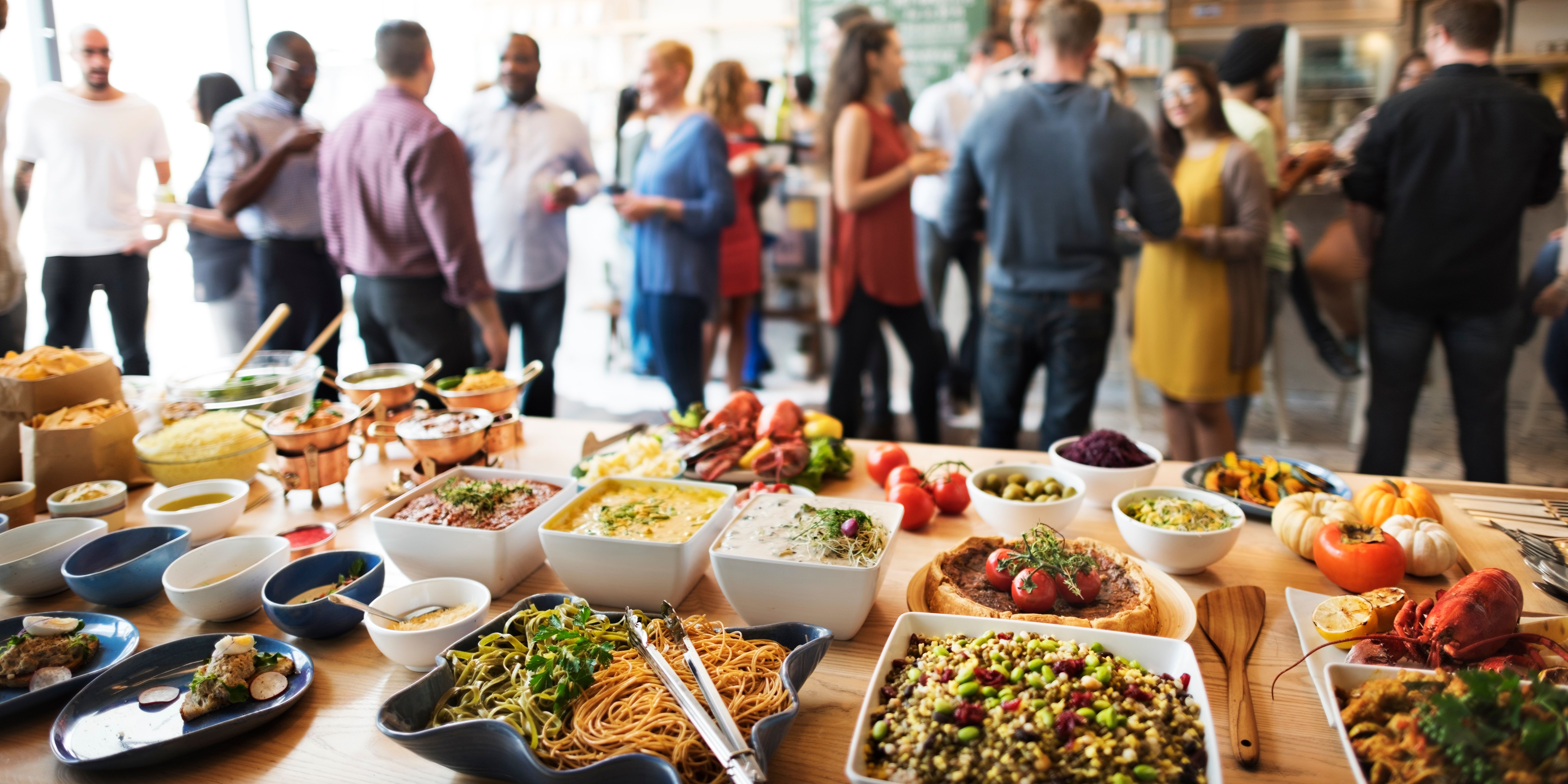 Buffet at party