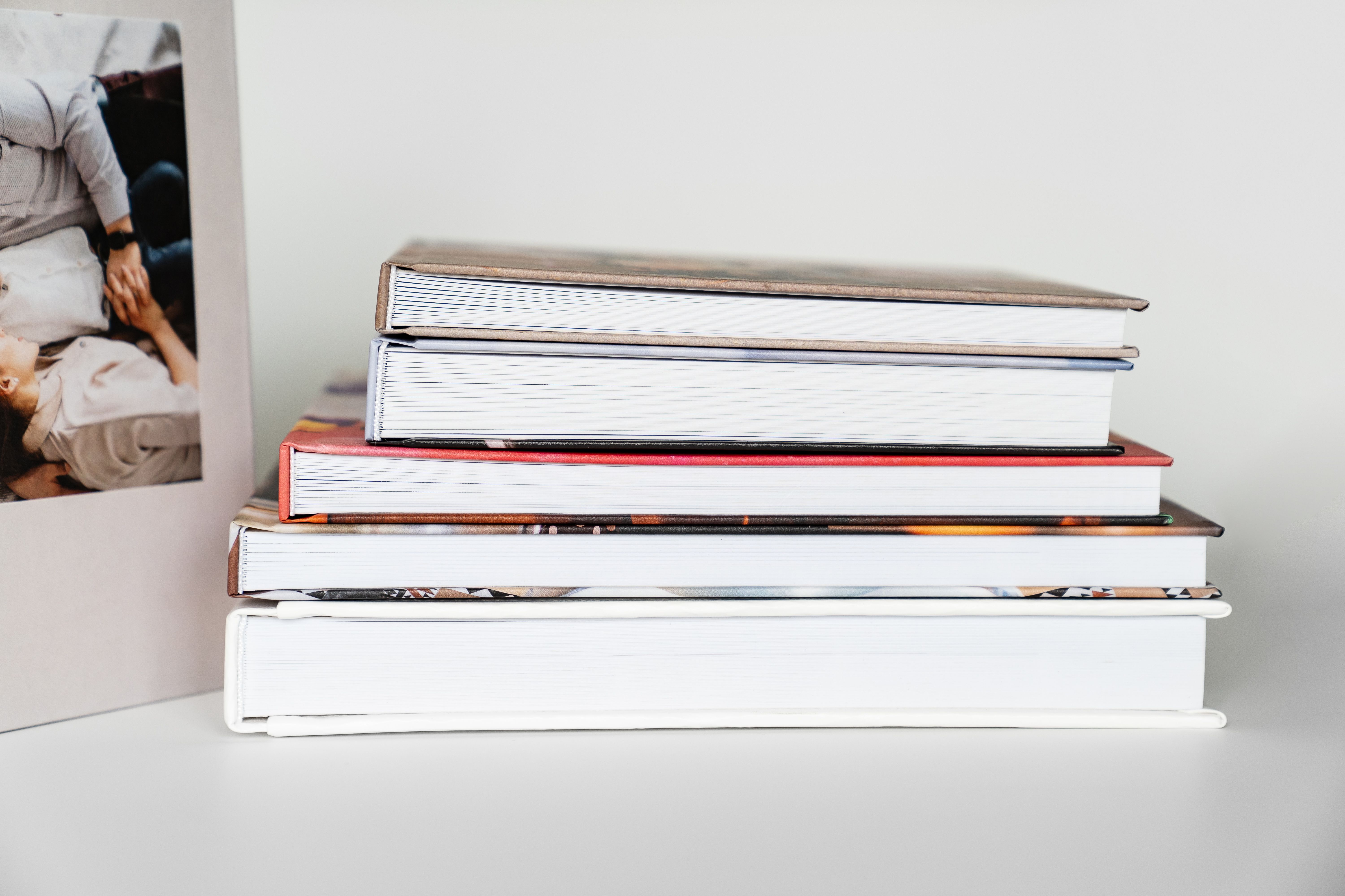 Stack of photobooks