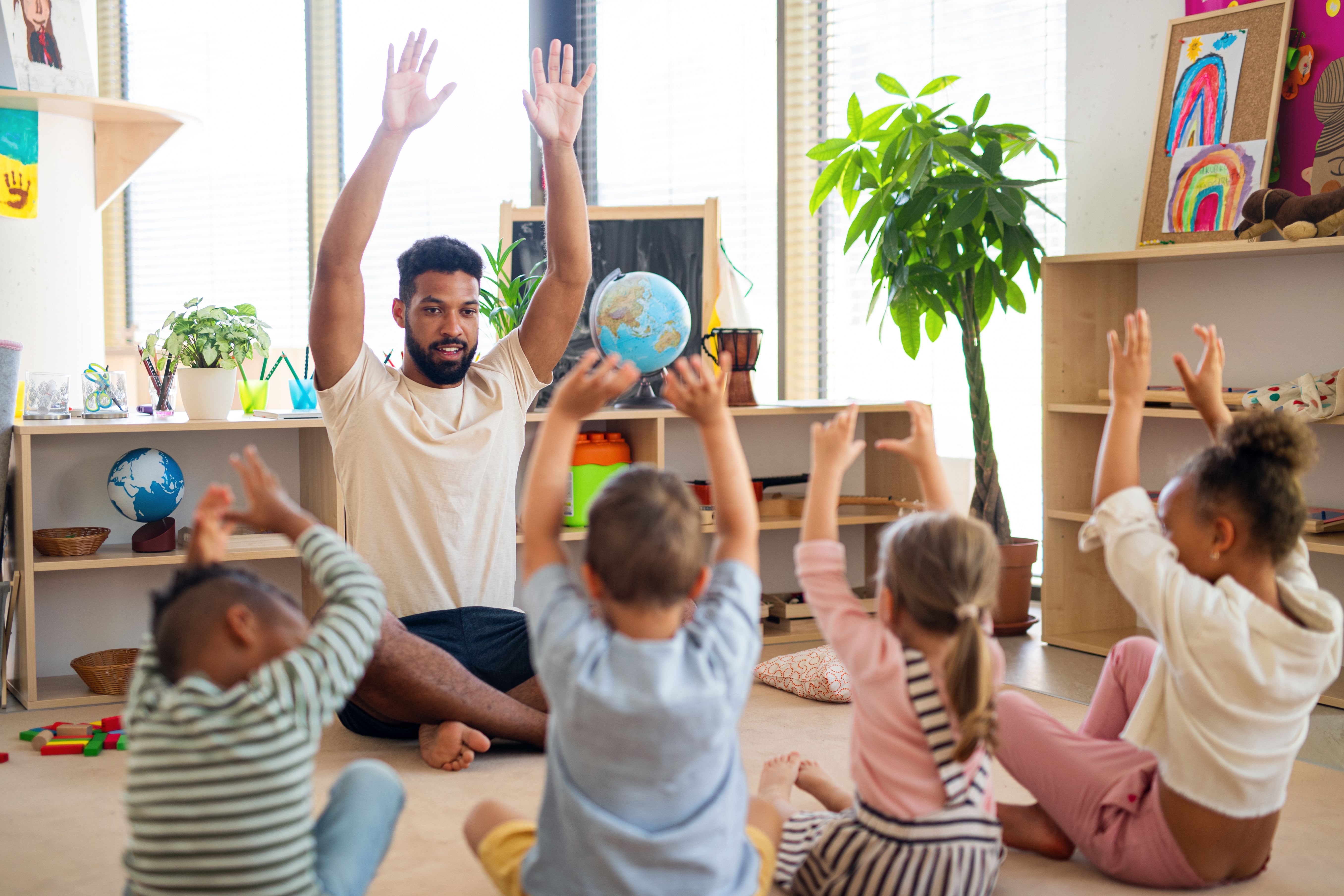 Elementary Teacher at Circle Time