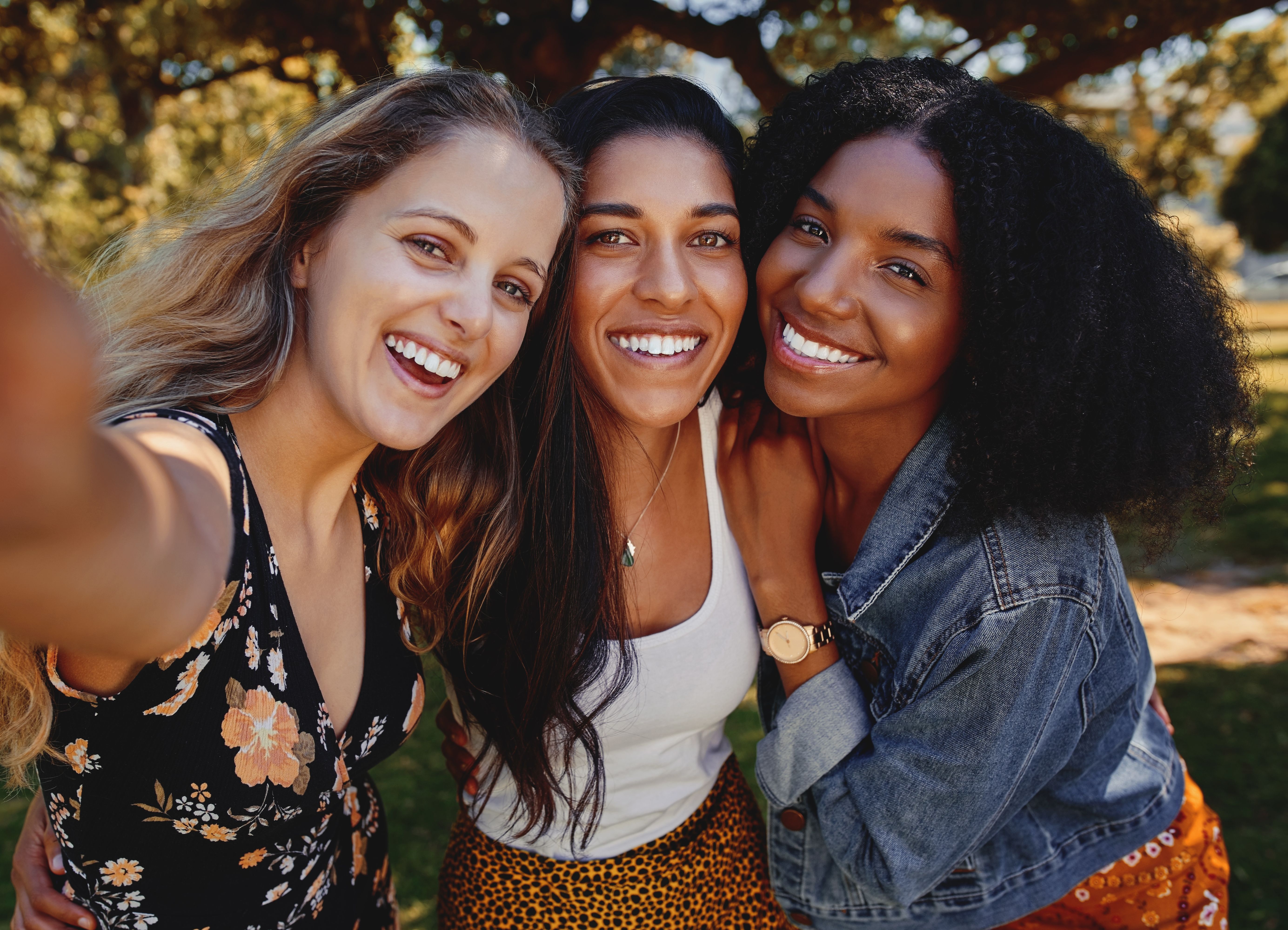 Friends taking a selfie