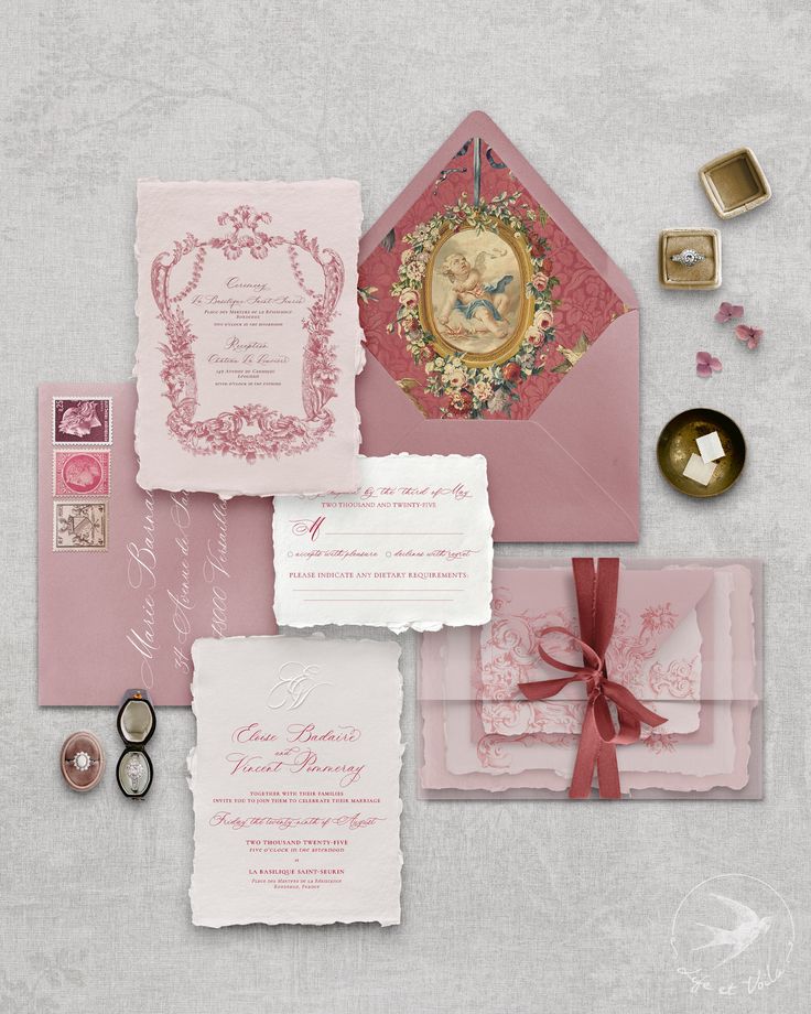 Romance Baroque Invitation Suite