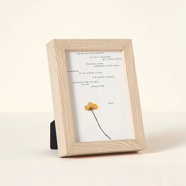 Zoe Branch, Meaningful Words Pressed Flower Art