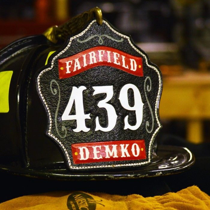 Personalized firefighter shield