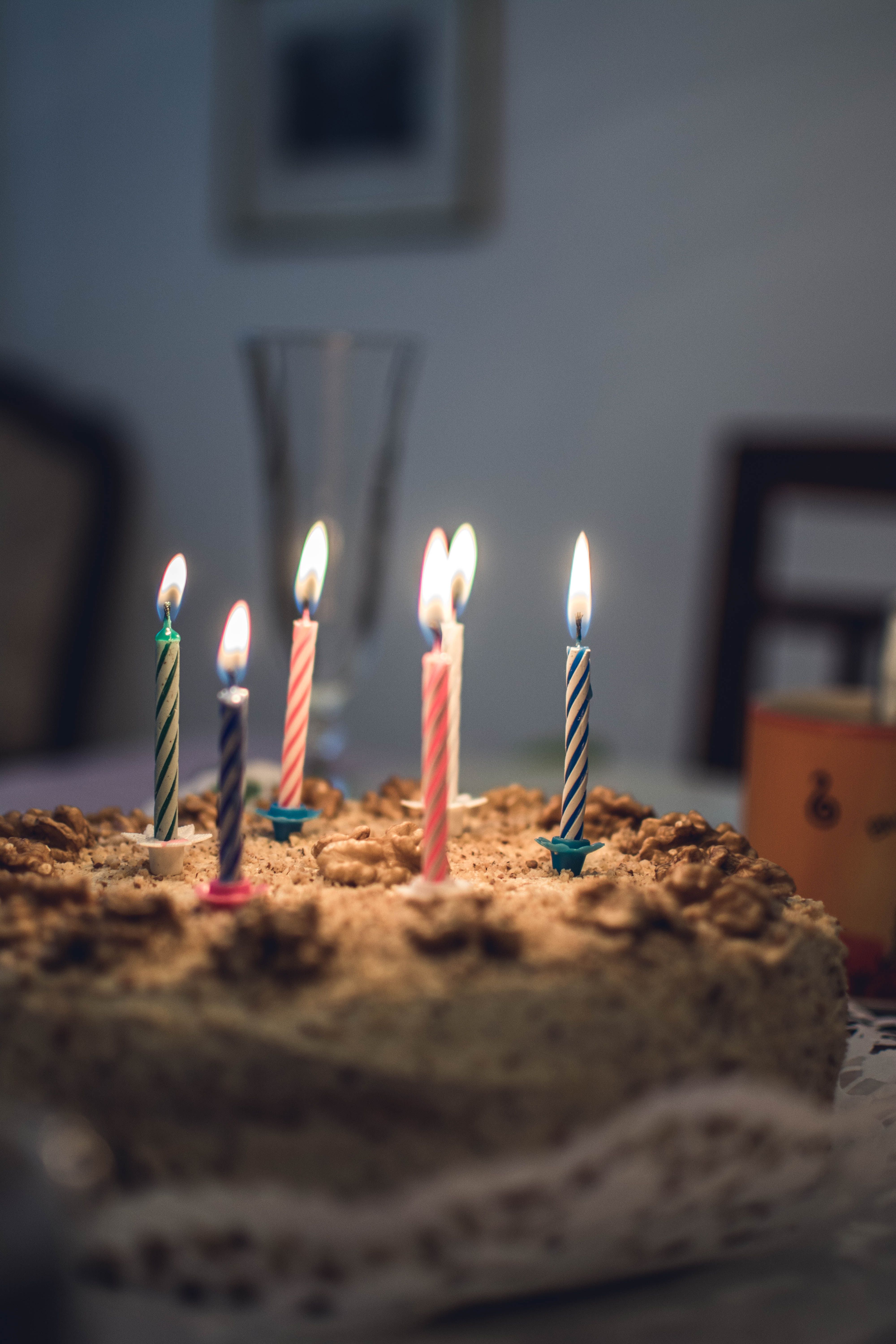 Homemade birthday cake